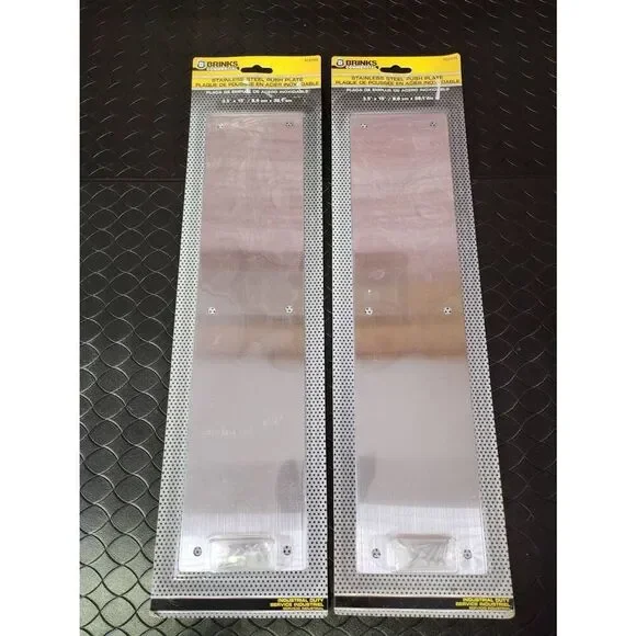 2-Brinks Commercial Stainless Steel Push Plate #B5 - Picture 2 of 5